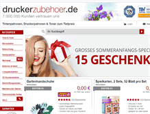 Tablet Screenshot of druckerzubehoer.de